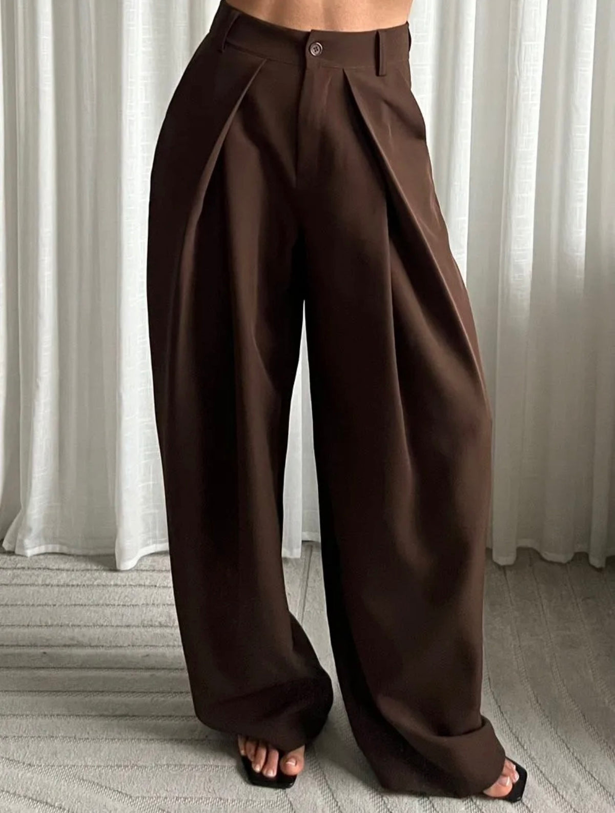 PANTALON THEA MARRON
