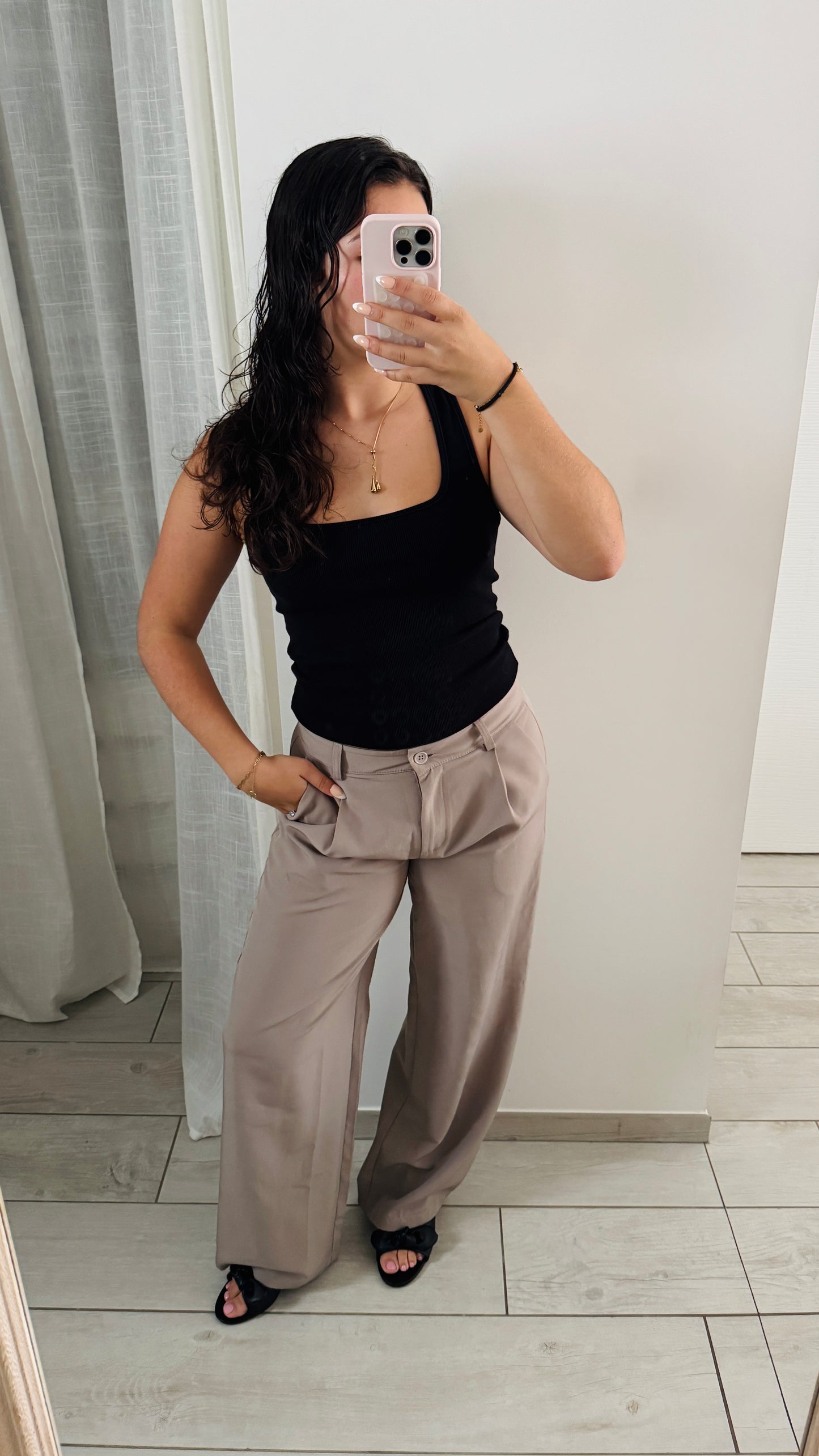 Pantalon ANNA TAUPE