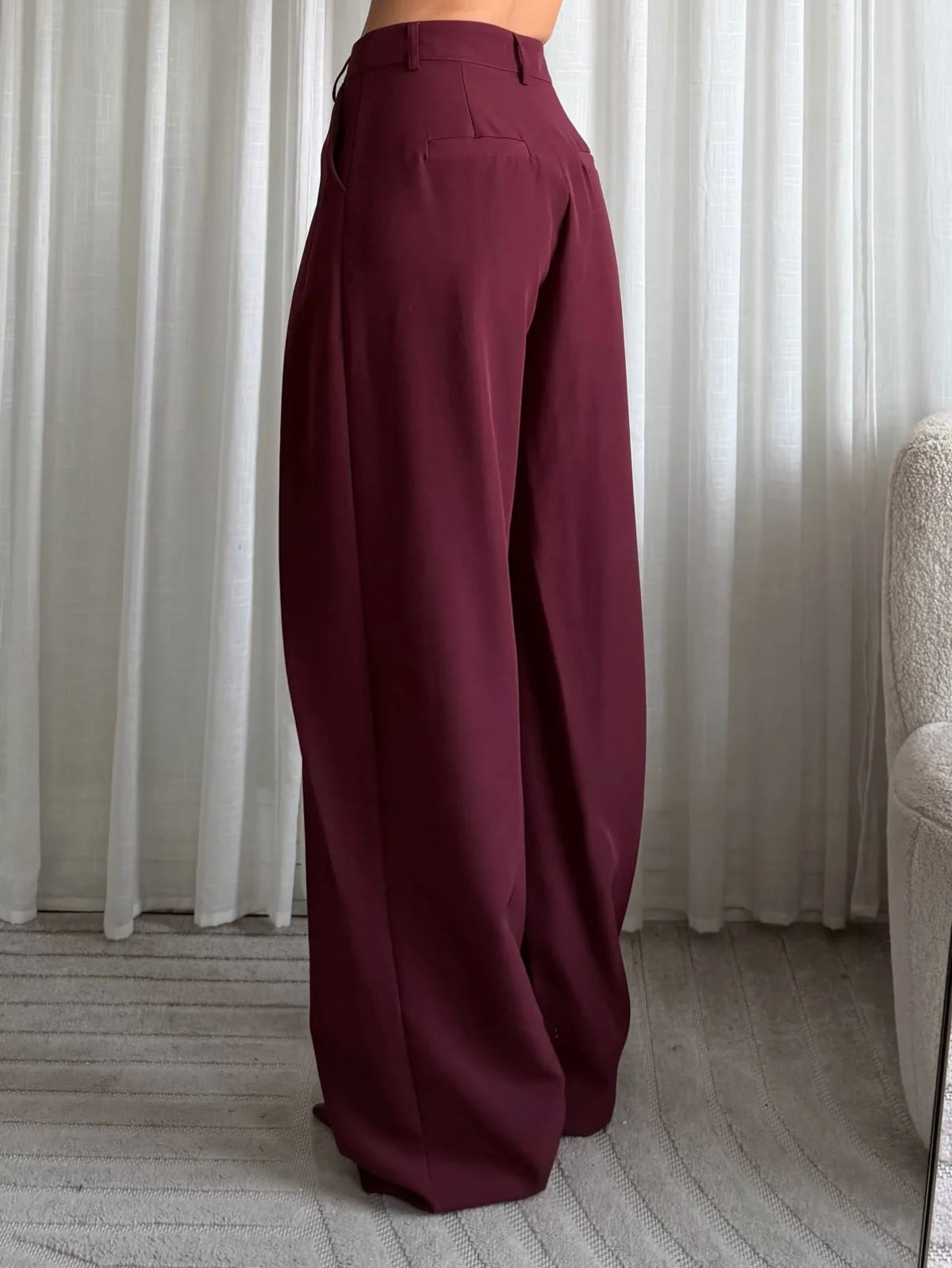 PANTALON THEA BORDEAUX