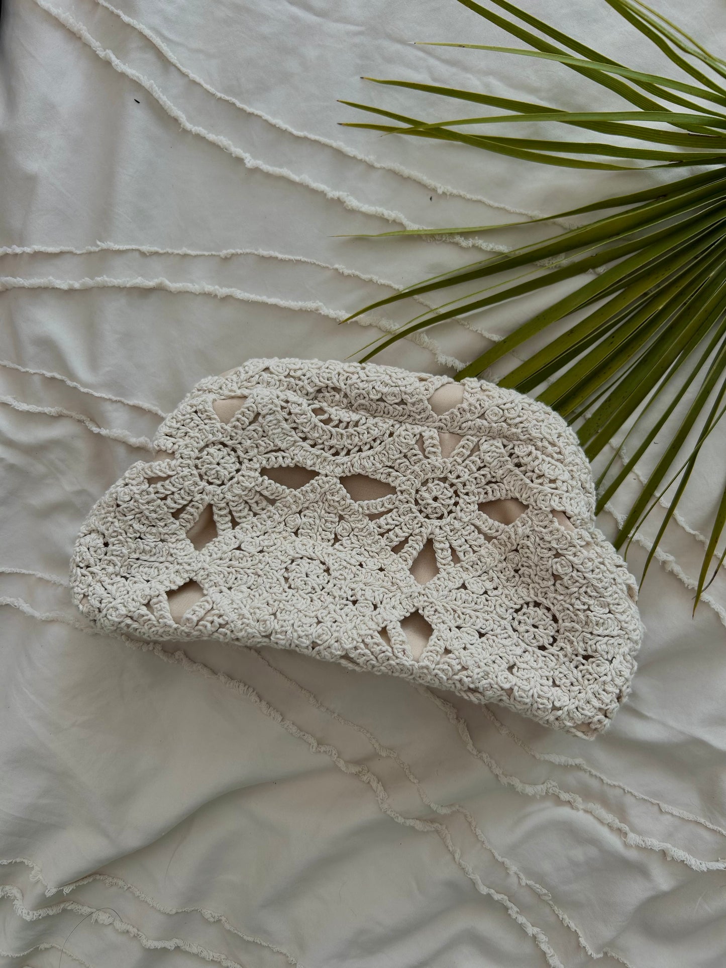 Pochette CROCHET Beige