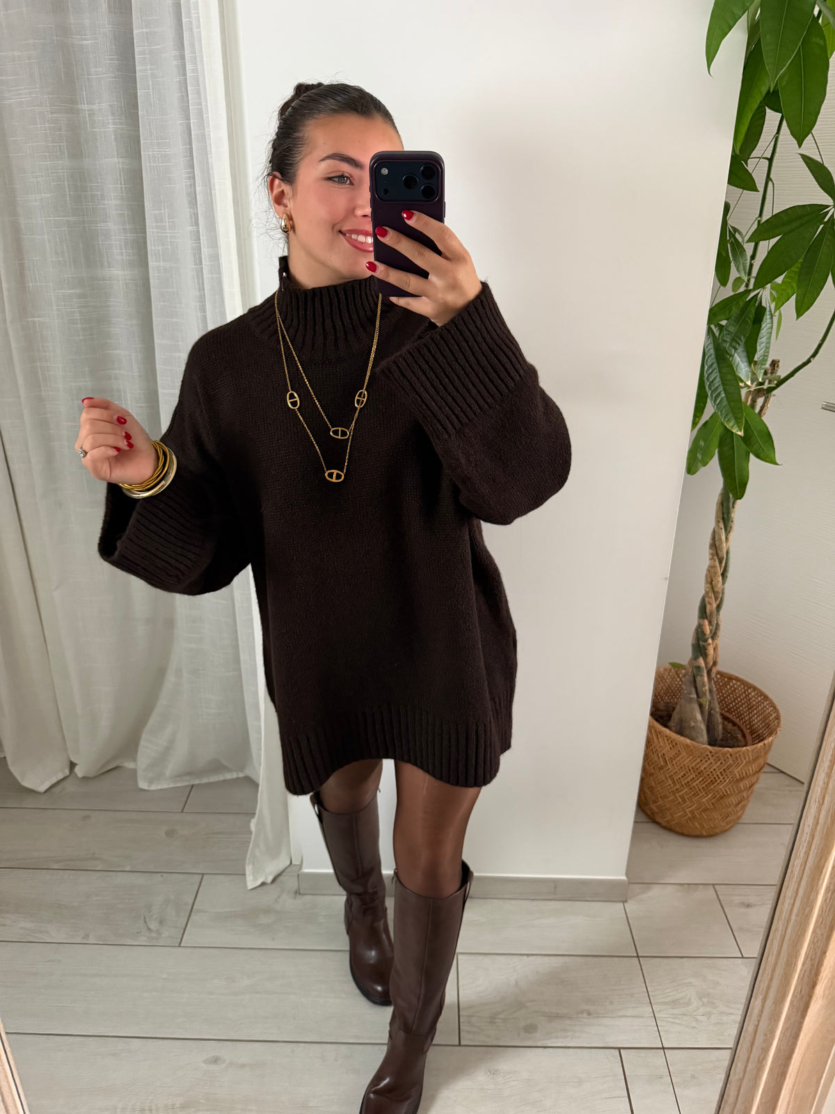 ROBE NINA MARRON