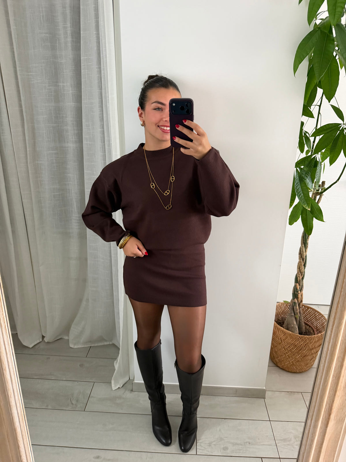 ROBE MINA MARRON