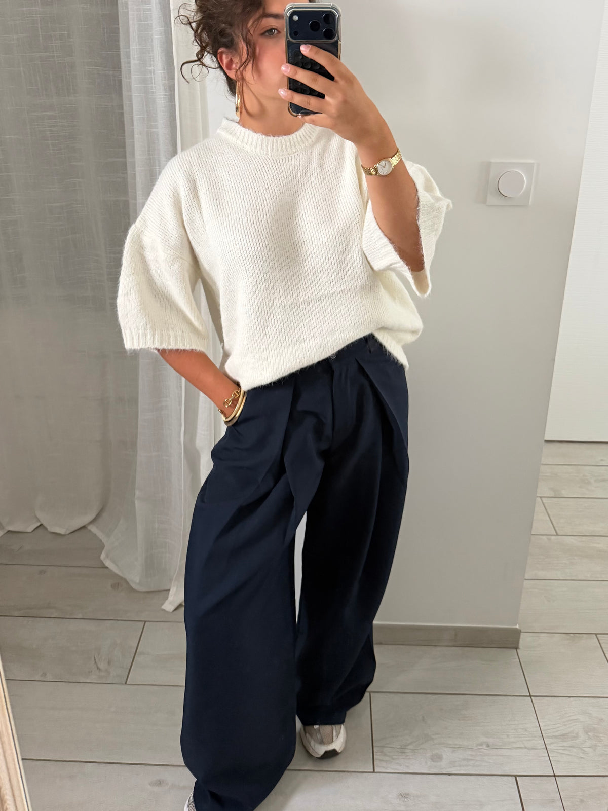 PANTALON THÉA BLEU MARINE