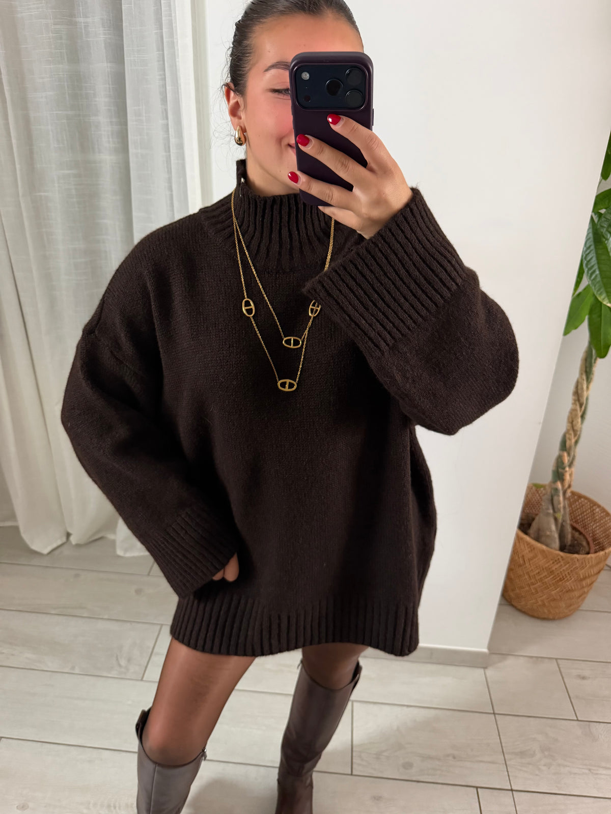ROBE NINA MARRON