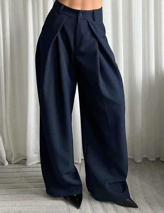 PANTALON THÉA BLEU MARINE